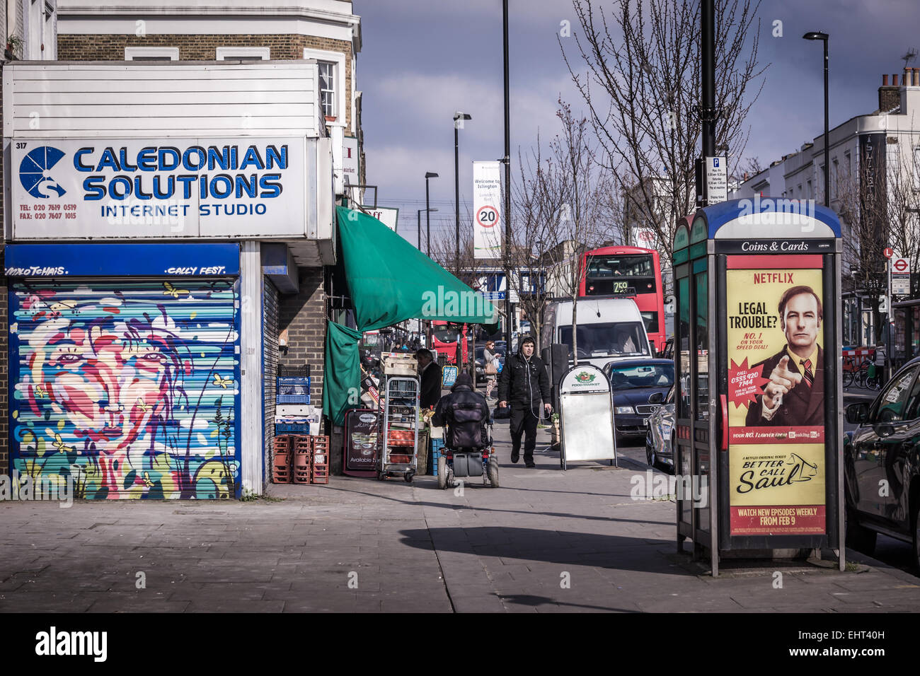 Il Caledonian Road Foto Stock