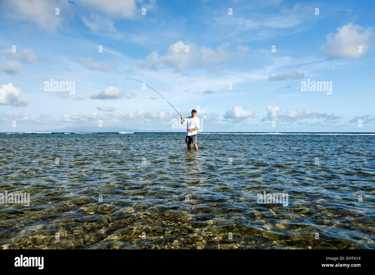 Acqua piatta pesca, Vieques, Puerto Rico Foto Stock