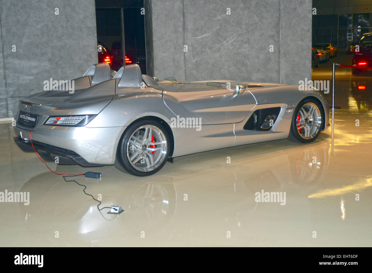 Mercedes-Benz convertibile in showroom Foto Stock