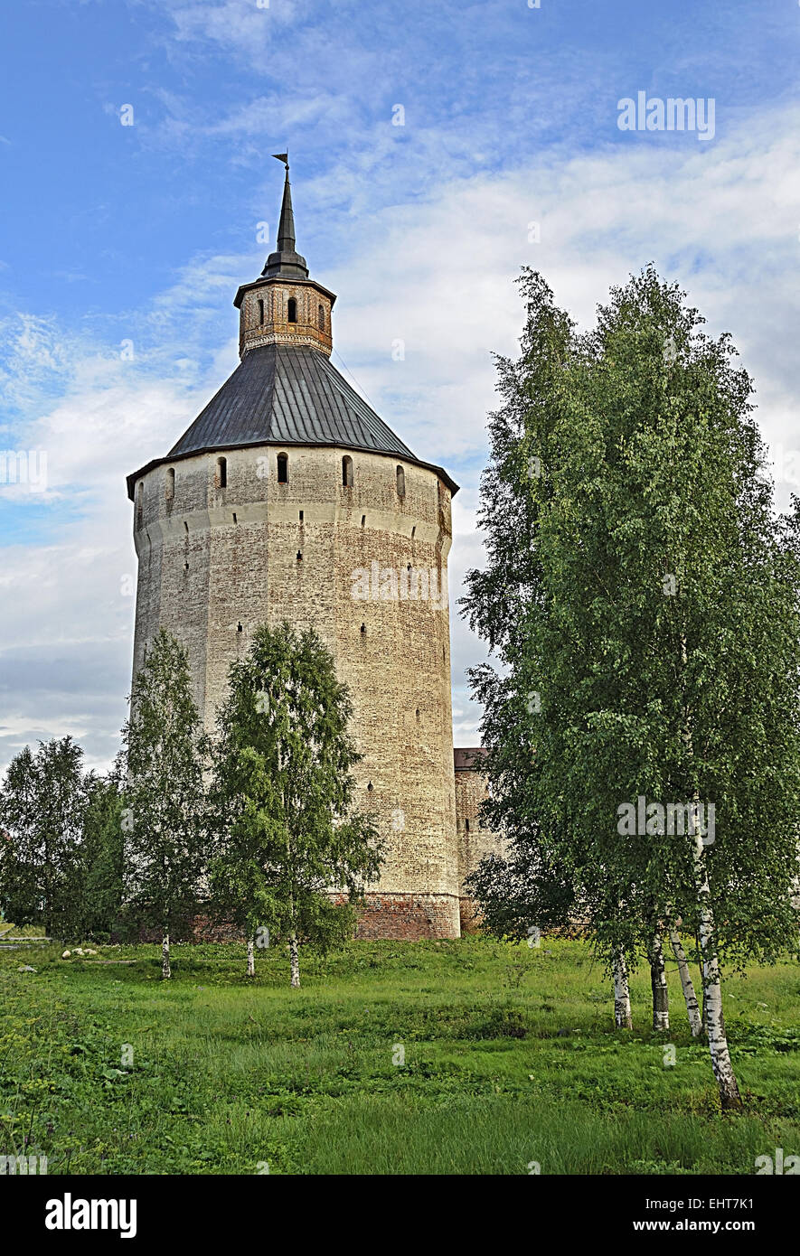 Torre di antico monastero Foto Stock