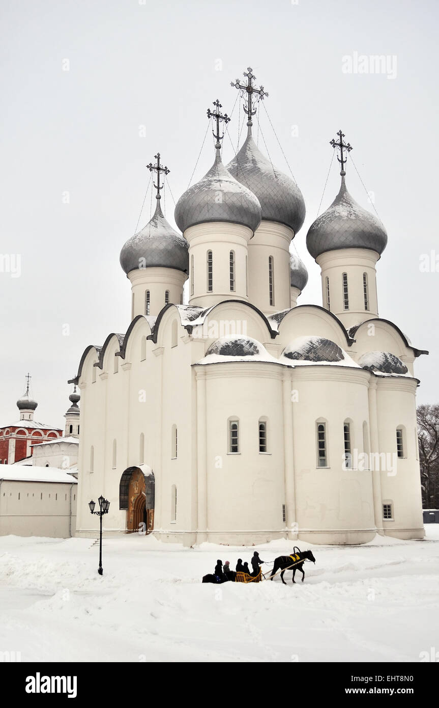 Sophia nella cattedrale di Vologda, Inverno tempo Foto Stock