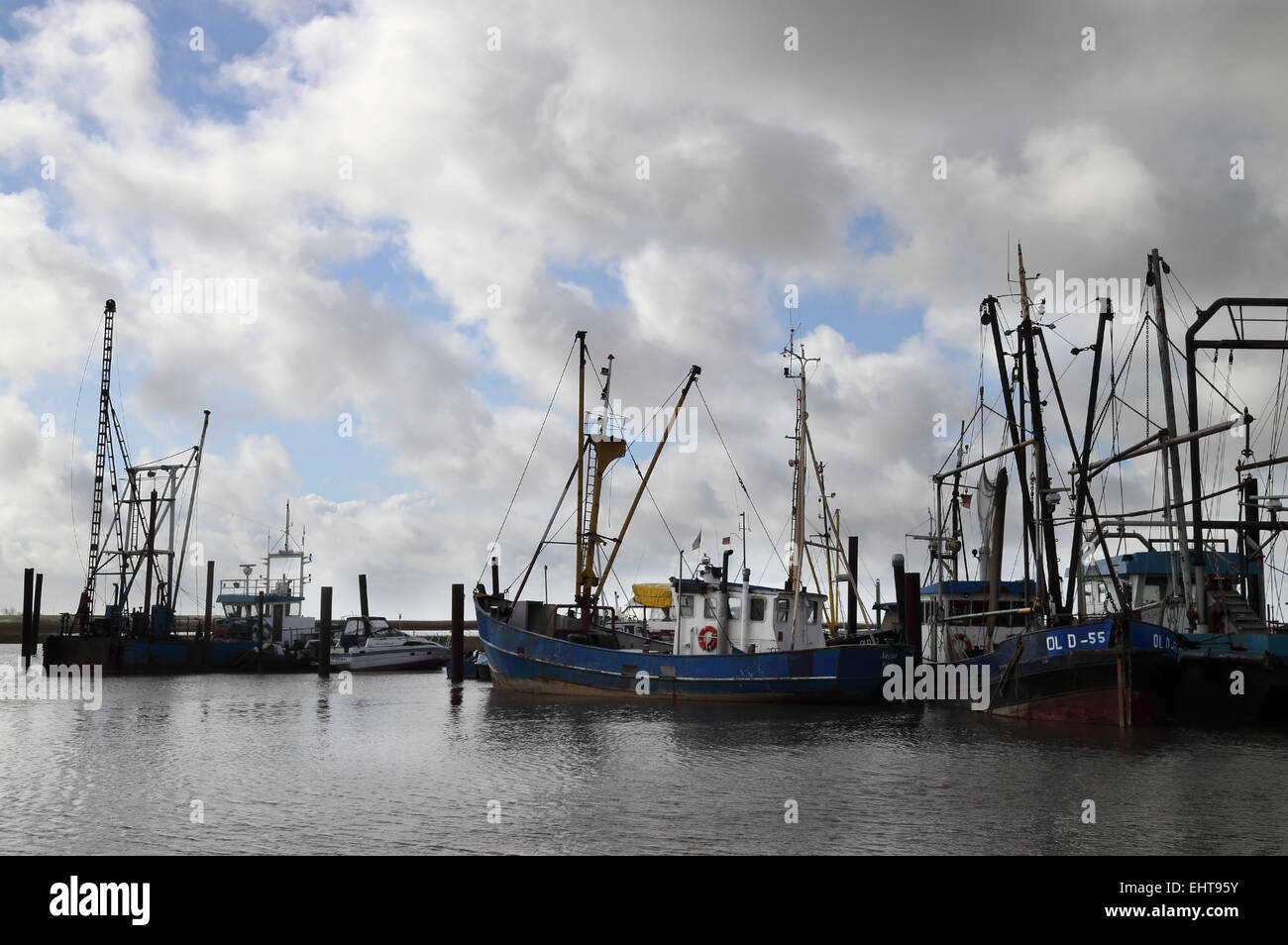 Porto di pesca di Emden Petkum Foto Stock