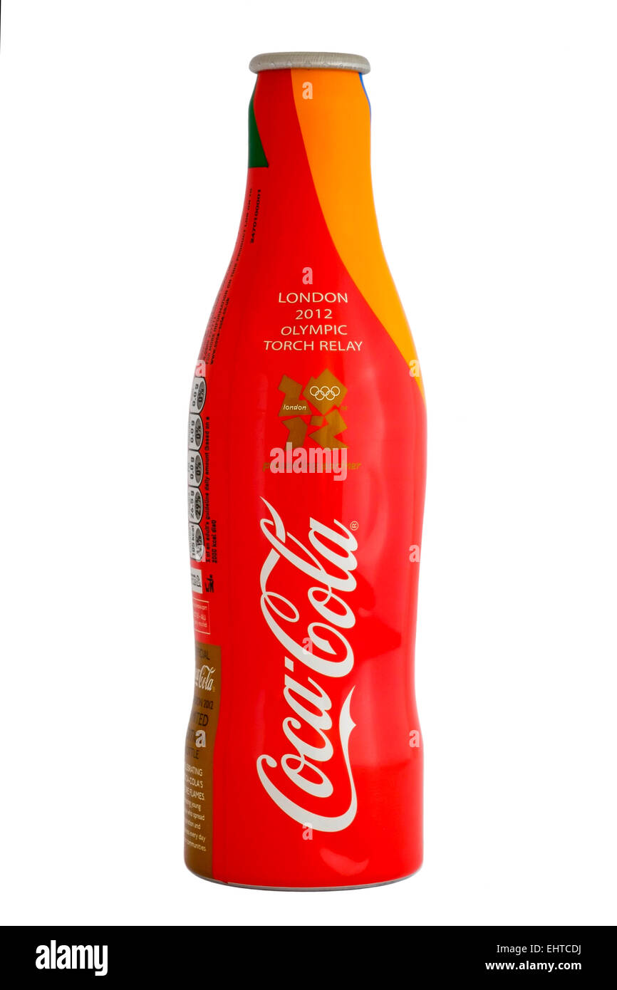 Edizione speciale coca cola bottiglia rilasciato per le Olimpiadi di Londra nel 2012 Foto Stock