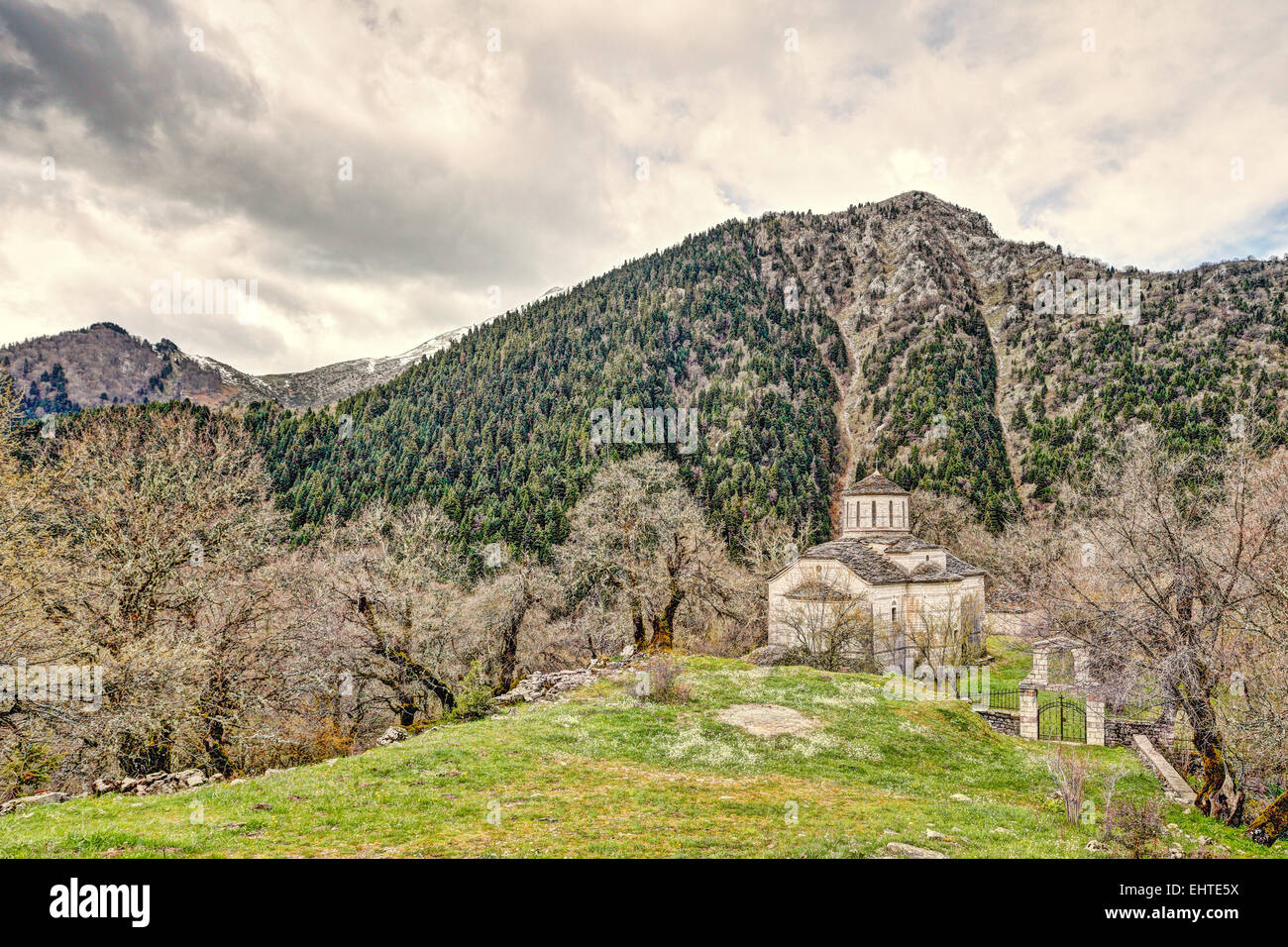 Trasfigurazione del Salvatore chiesa in Chaliki, Grecia Foto Stock