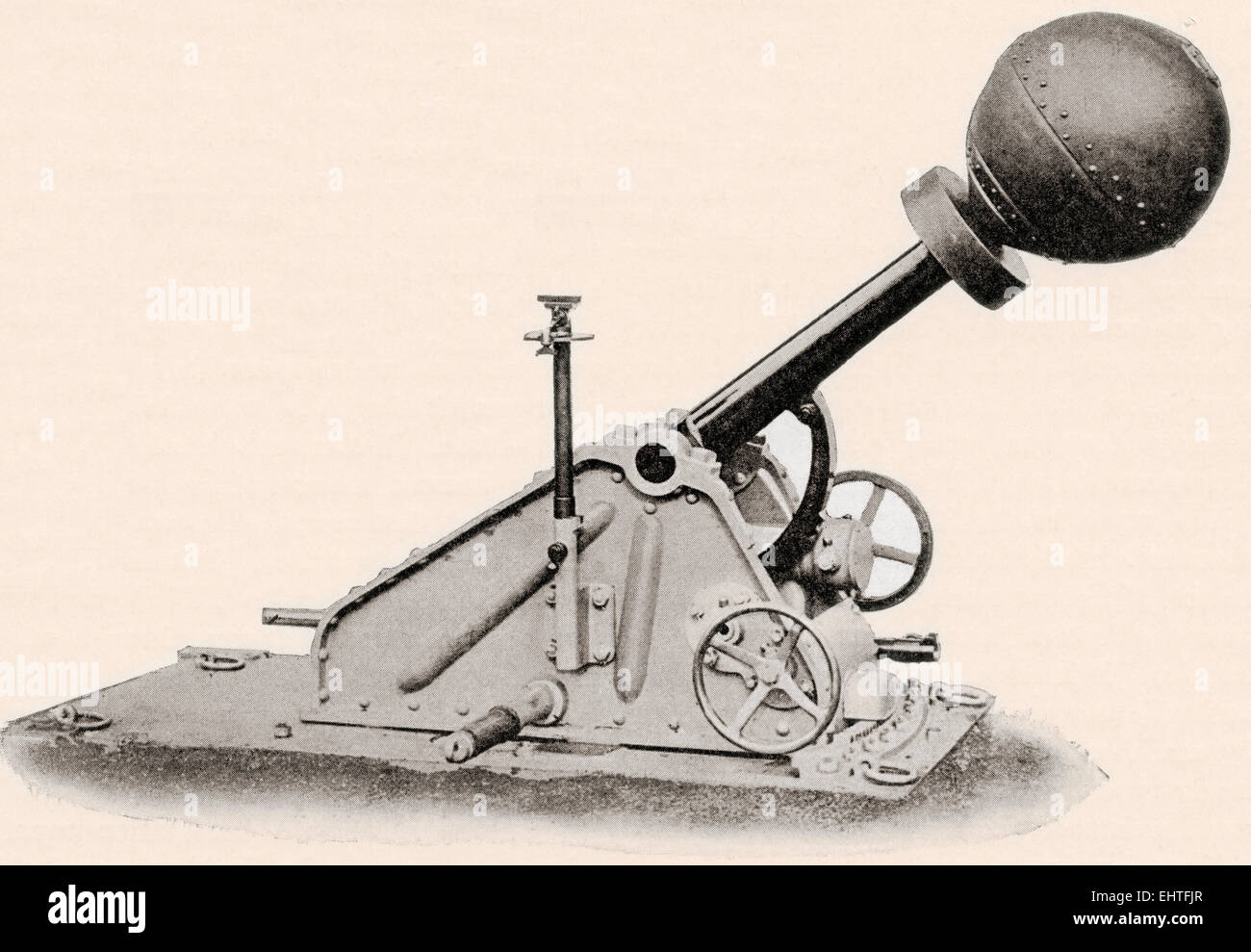 Una bomba di gettare la pistola utilizzata per assediava le città durante la Prima Guerra Mondiale. Foto Stock