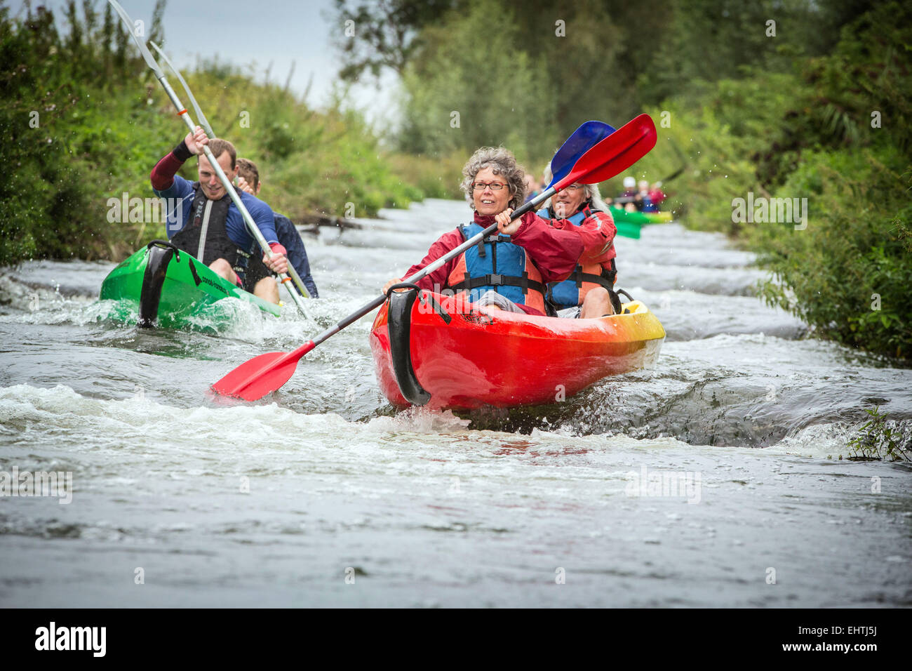 Canoa-kayak in Eure (27), Francia Foto Stock