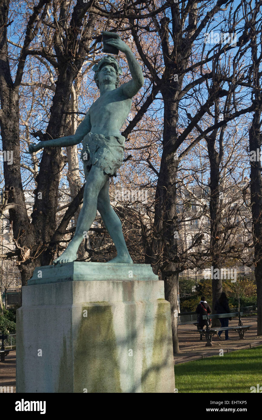 Illustrazione della città di Parigi e dell' Ile-de-France, Francia Foto Stock