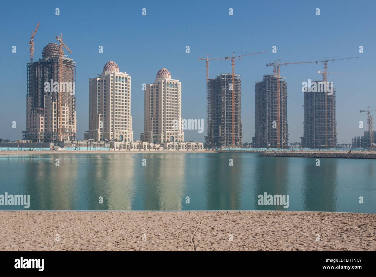 Illustrazione del Qatar, Golfo Persico, MEDIO ORIENTE Foto Stock