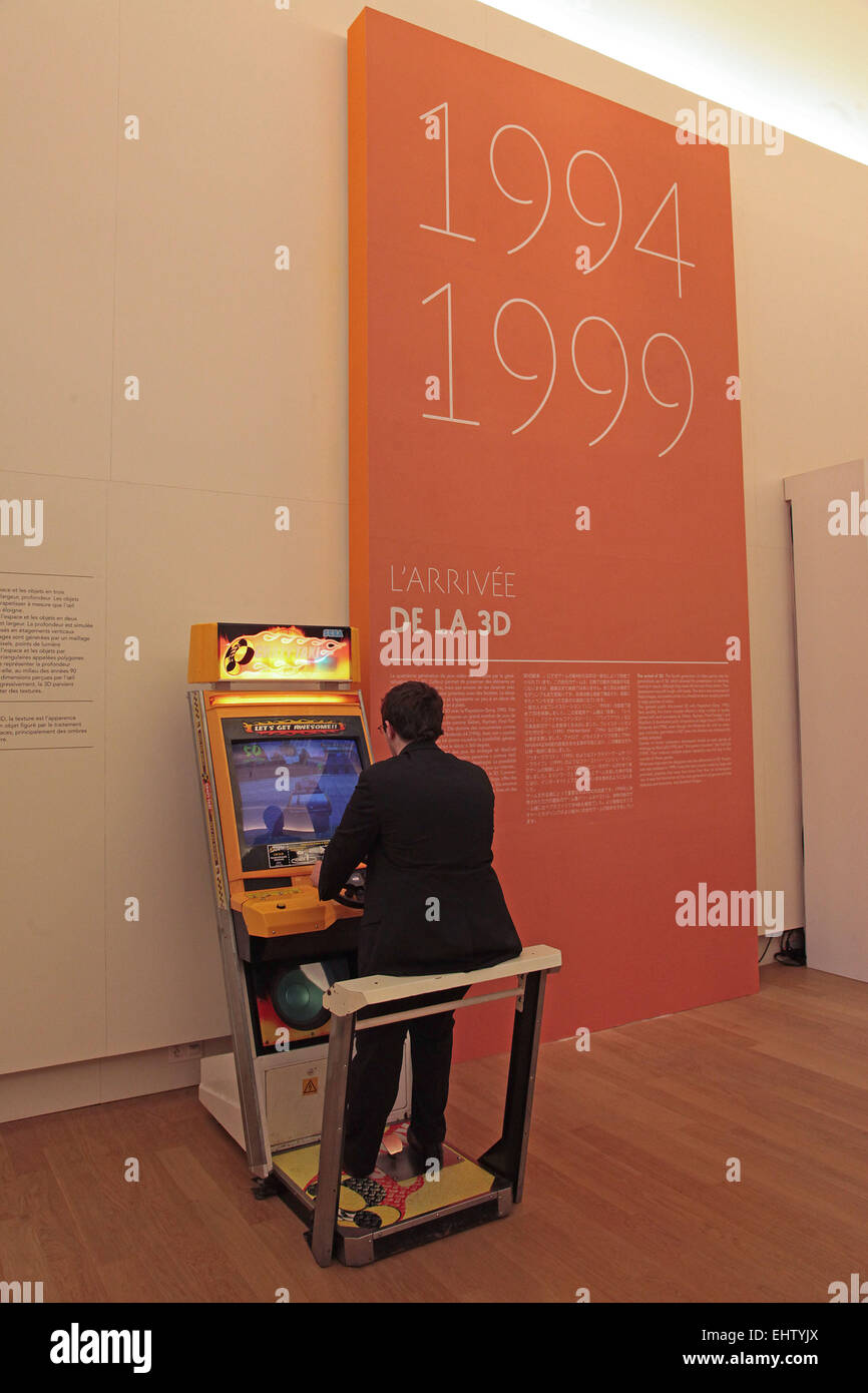 La storia del gioco mostra, Grand Palais di Parigi (75), Ile-de-France, Francia Foto Stock