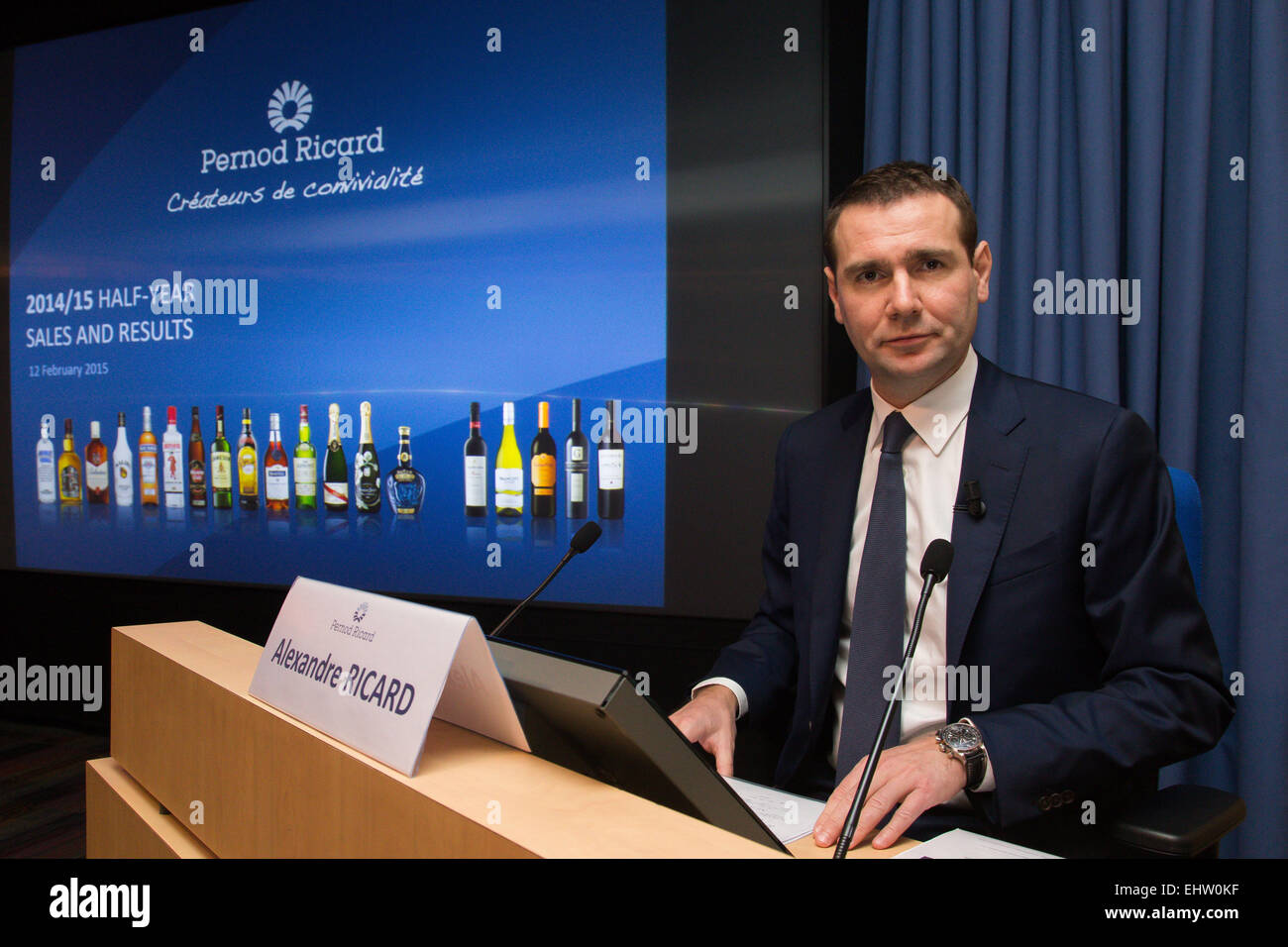 ALEXANDRE RICARD, CEO di PERNOD RICARD GROUP Foto Stock