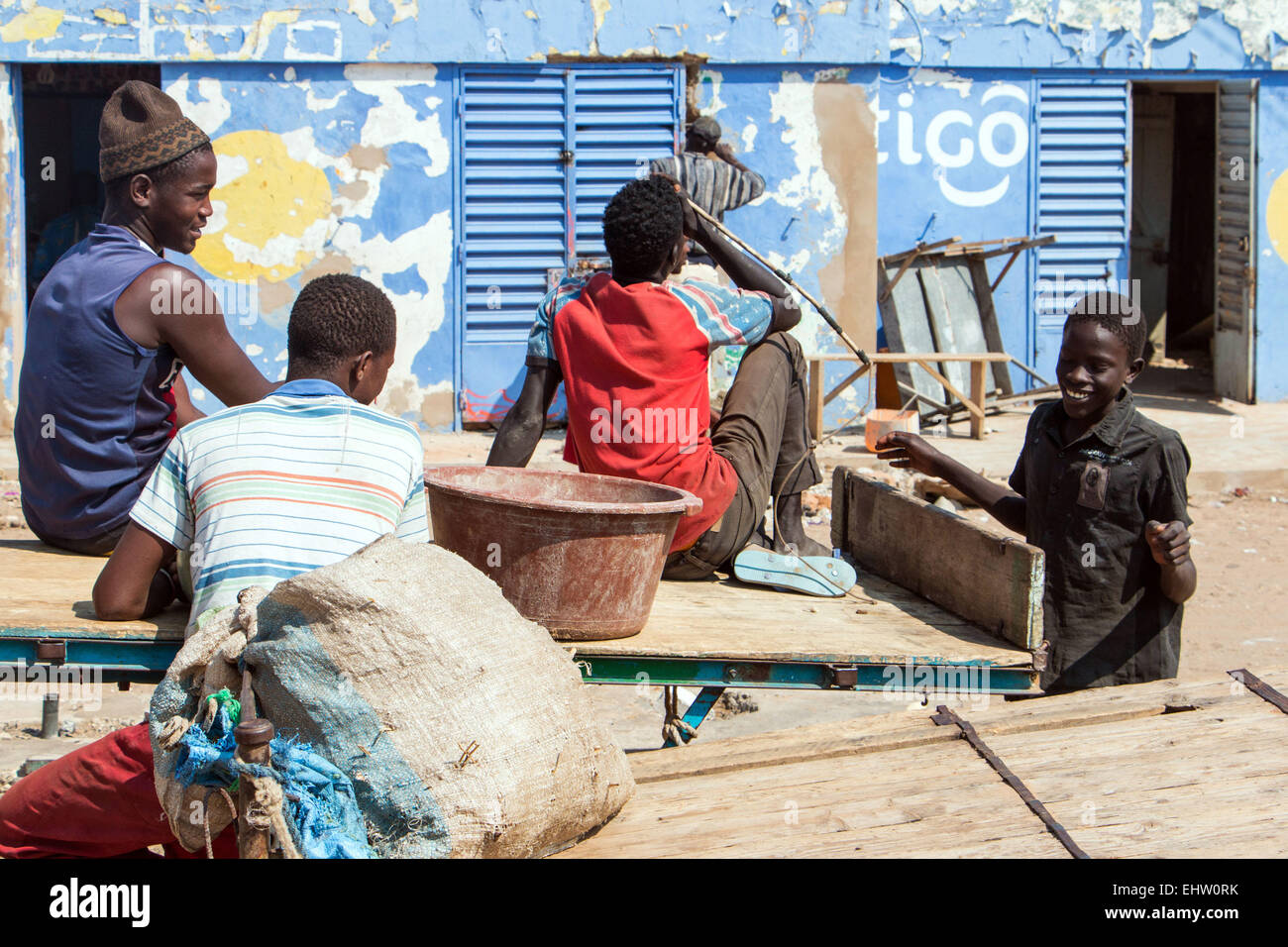 Illustrazione del Senegal, AFRICA OCCIDENTALE Foto Stock