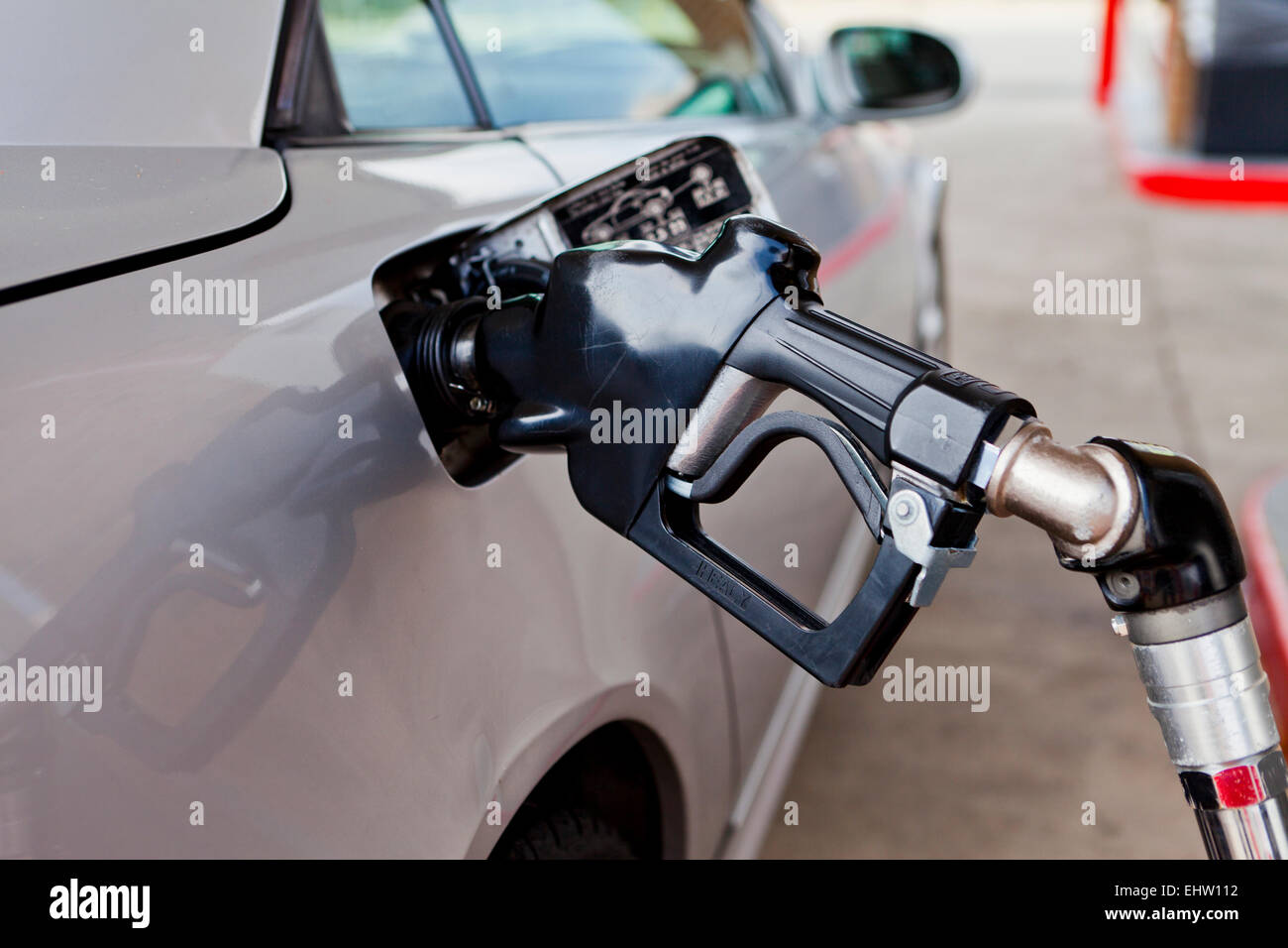 Pompa a gas montato sulla vettura - USA Foto Stock
