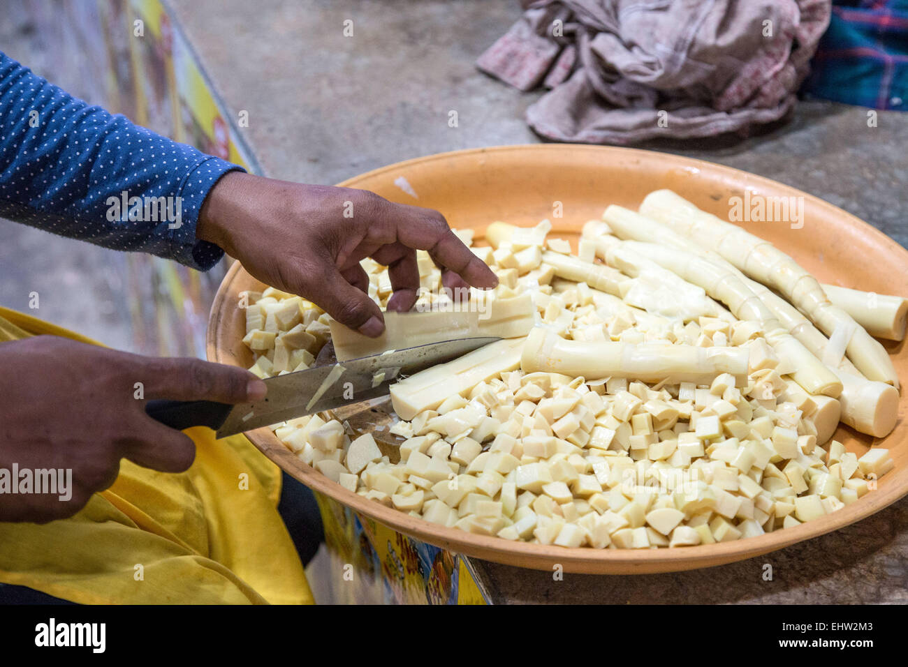 Scene di mercato in Thailandia, ASIA DU SUD-EST Foto Stock
