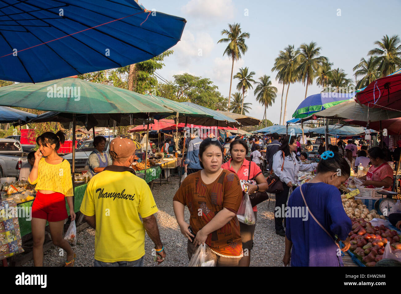 Scene di mercato in Thailandia, ASIA DU SUD-EST Foto Stock