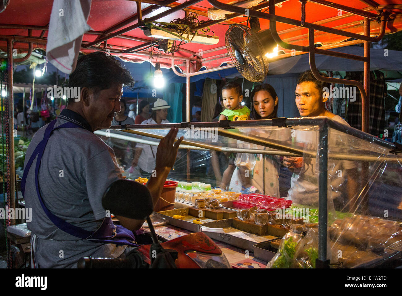 Scene di mercato in Thailandia, ASIA DU SUD-EST Foto Stock