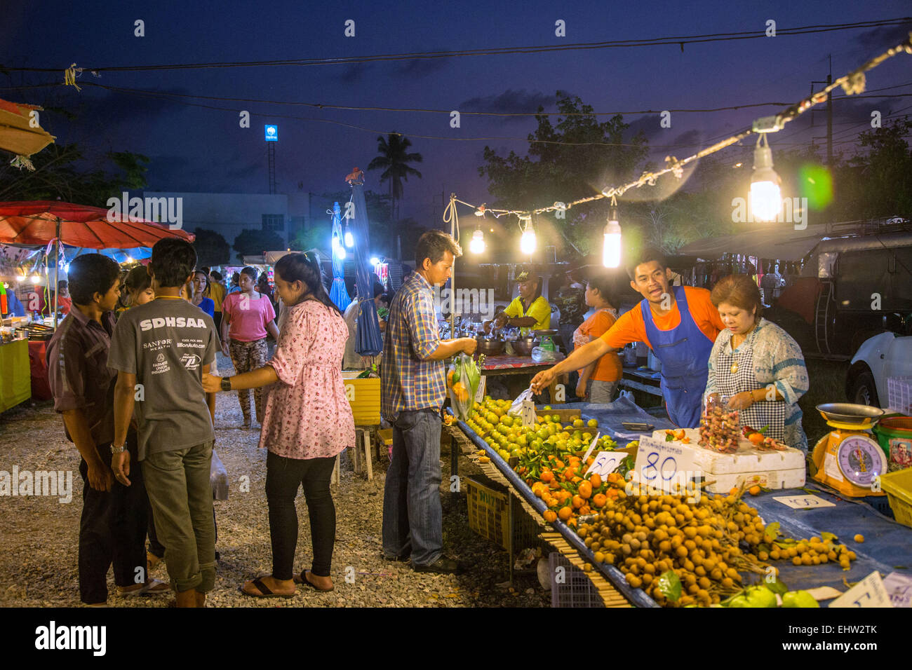 Scene di mercato in Thailandia, ASIA DU SUD-EST Foto Stock