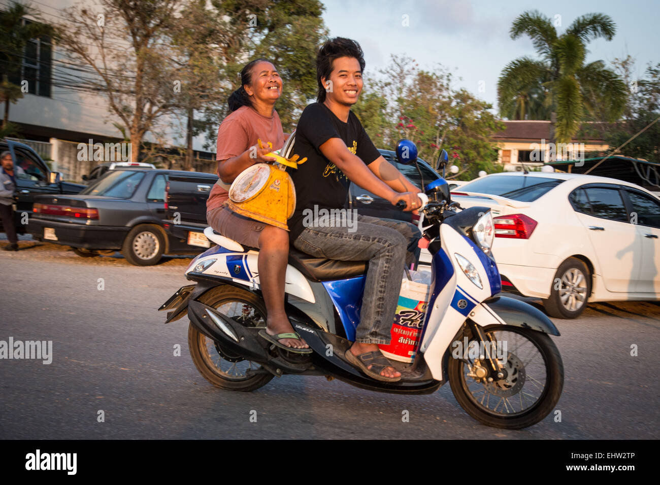 La vita quotidiana in Thailandia, Sud-est asiatico Foto Stock