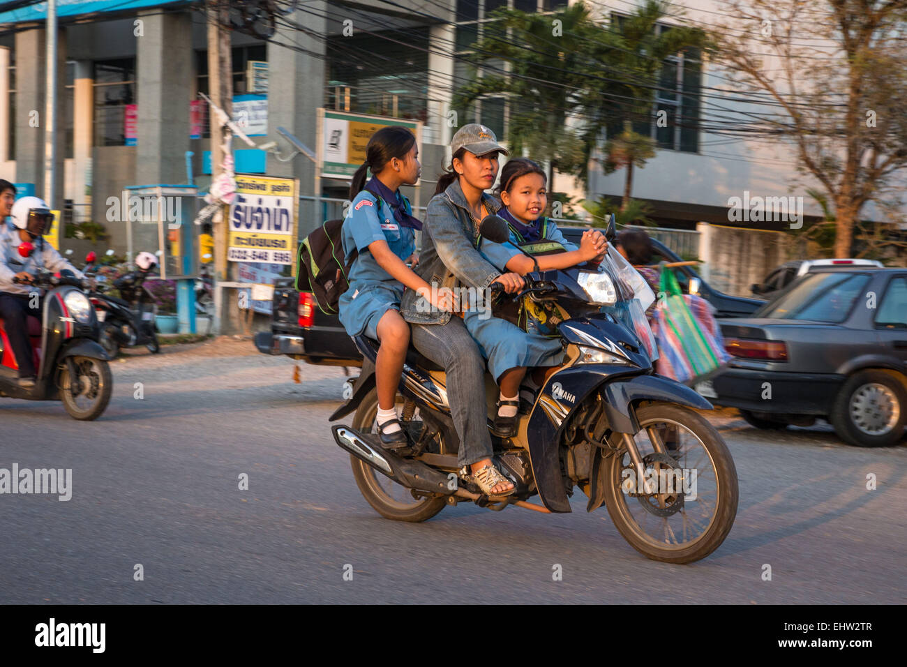 La vita quotidiana in Thailandia, Sud-est asiatico Foto Stock