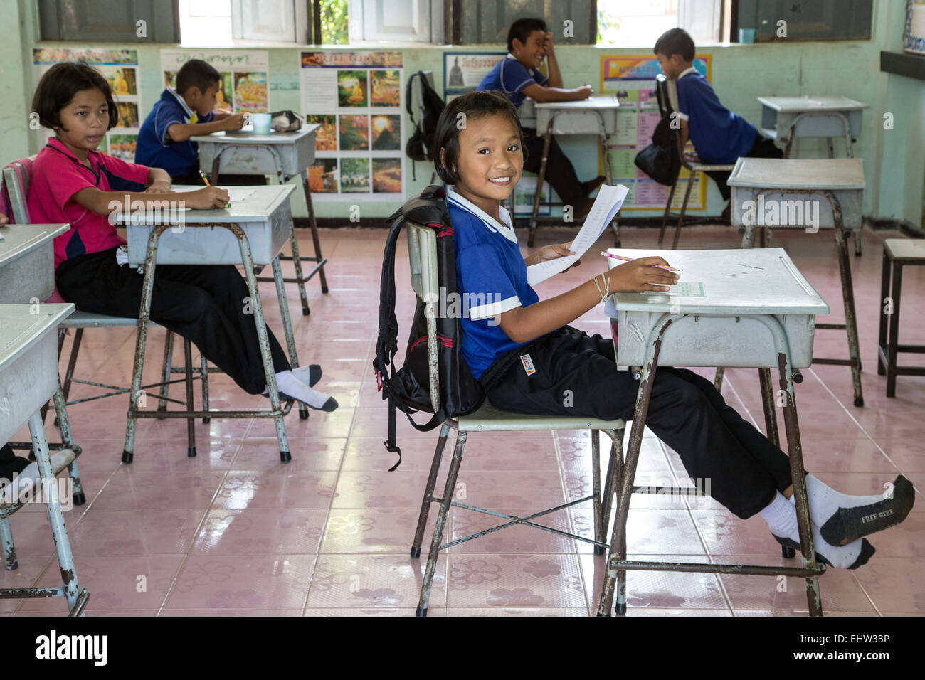Istruzione IN THAILANDIA, SUD-EST ASIATICO Foto Stock