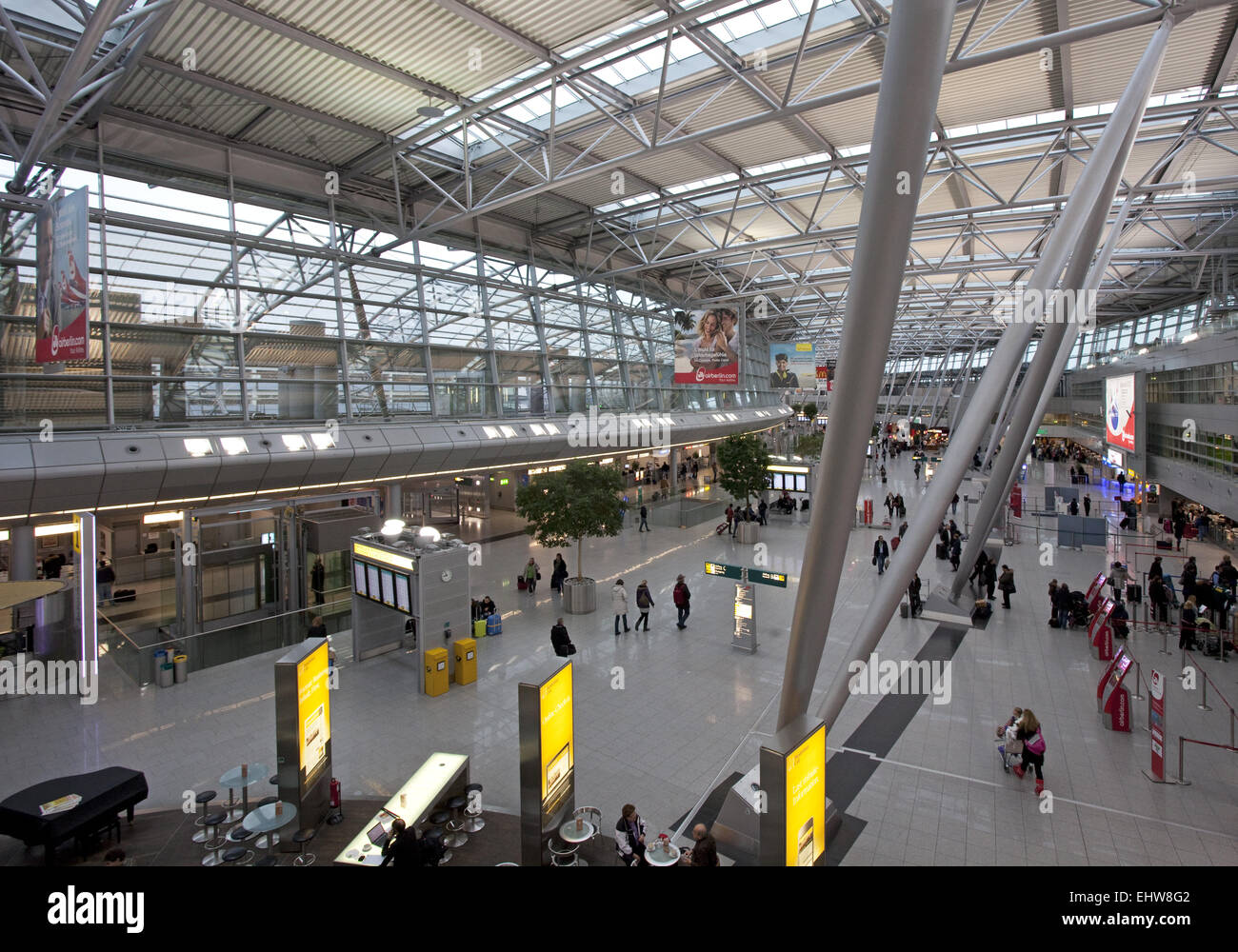 L'aeroporto internazionale di Dusseldorf. Foto Stock