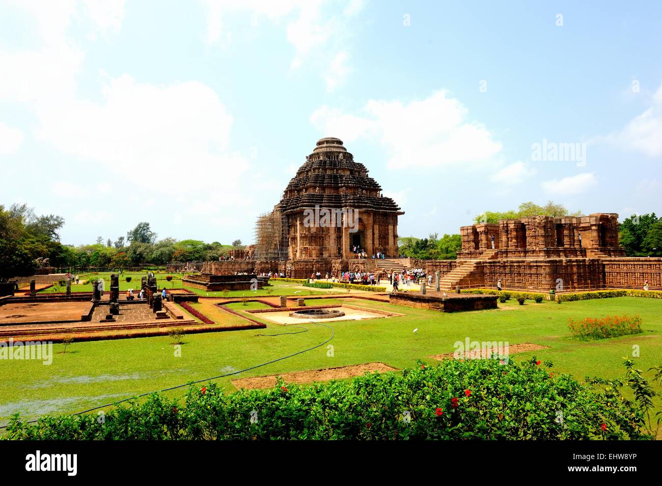 Konark Sun tempio in Odisha, India Foto Stock