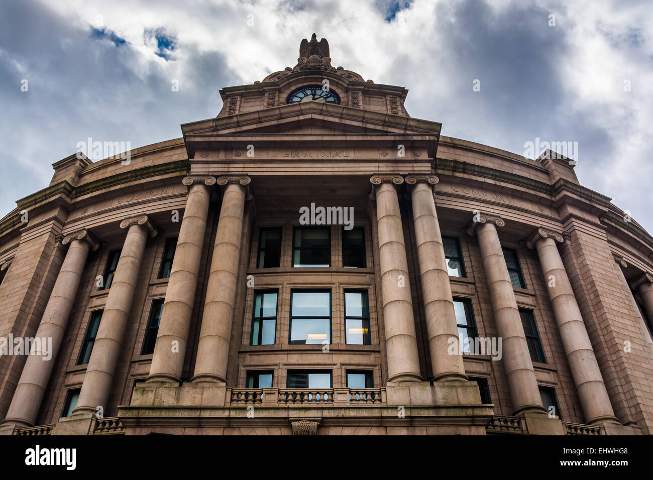 Esterno della stazione sud di Boston, Massachusetts. Foto Stock