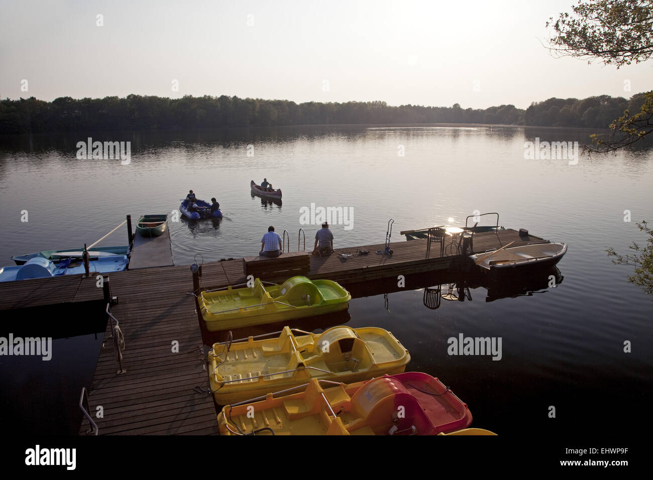 Area ricreativa di sei laghi, Duisburg, Germania. Foto Stock