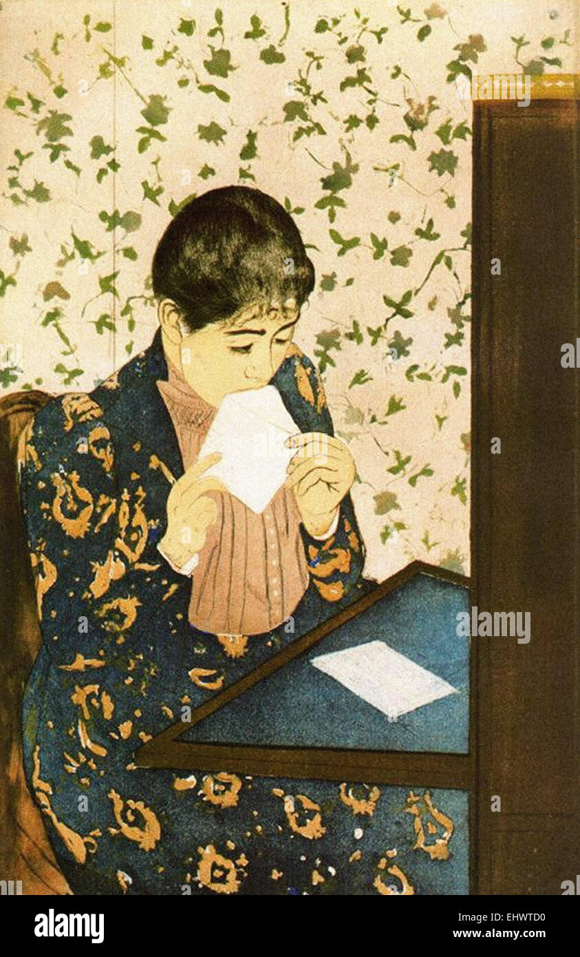 Mary Cassatt la lettera Foto Stock