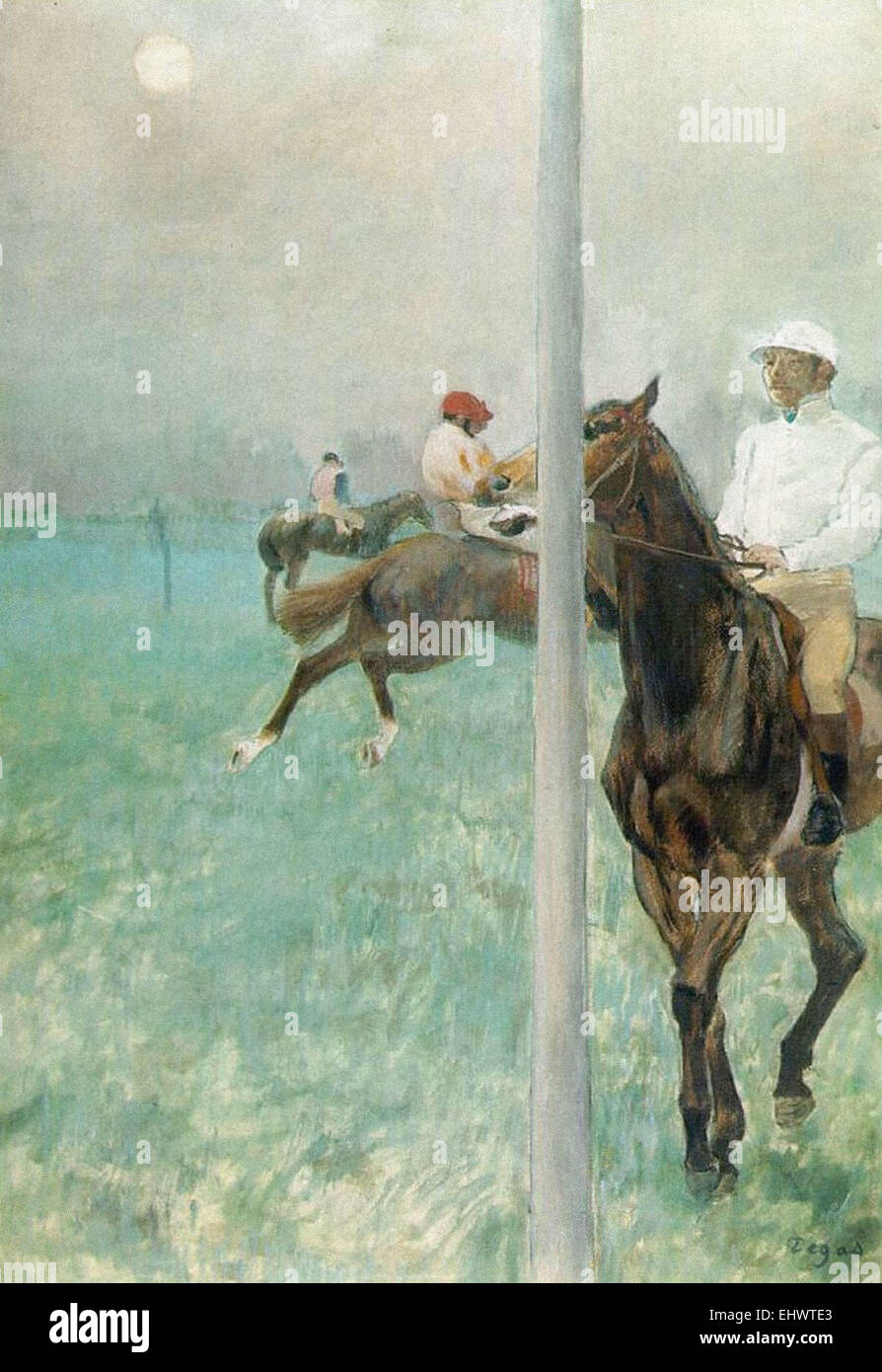 Edgar Degas Fantini prima della gara Foto Stock