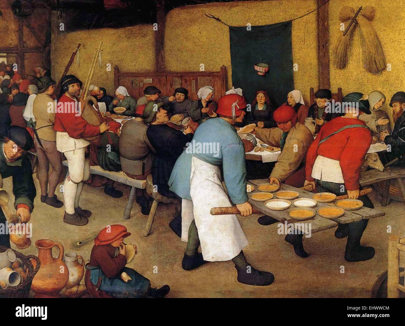 Pieter Bruegel il Vecchio Il Matrimonio Contadino Foto Stock