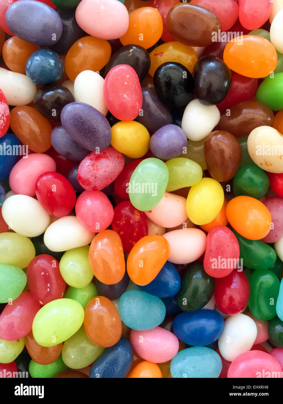 Colorate Pasqua Jellybeans Candy Jellybean sfondo Foto Stock