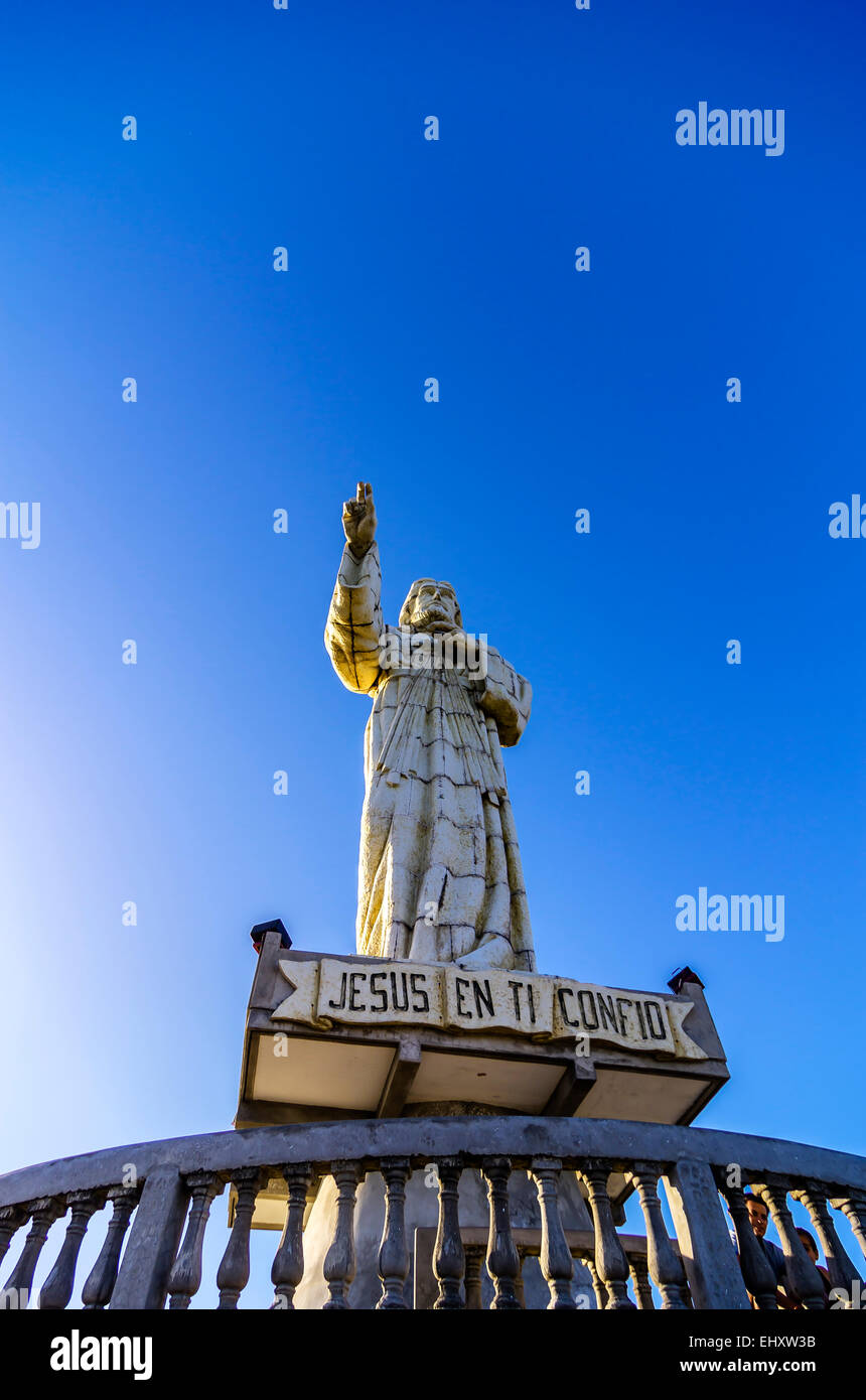 Nicaragua, San Juan del Sur, Cristo della Misericordia statua Foto Stock