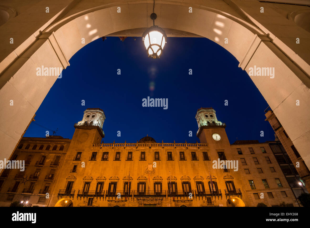 Alicante Town Hall (XVIII secolo) Foto Stock