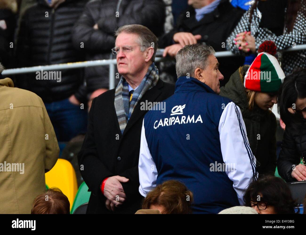 Bernard LAPASSET - 15.03.2015 - Rugby - Italie/Francia - Tournoi des VI UNITE -Roma.Photo : David Winter/Icona Sport Foto Stock