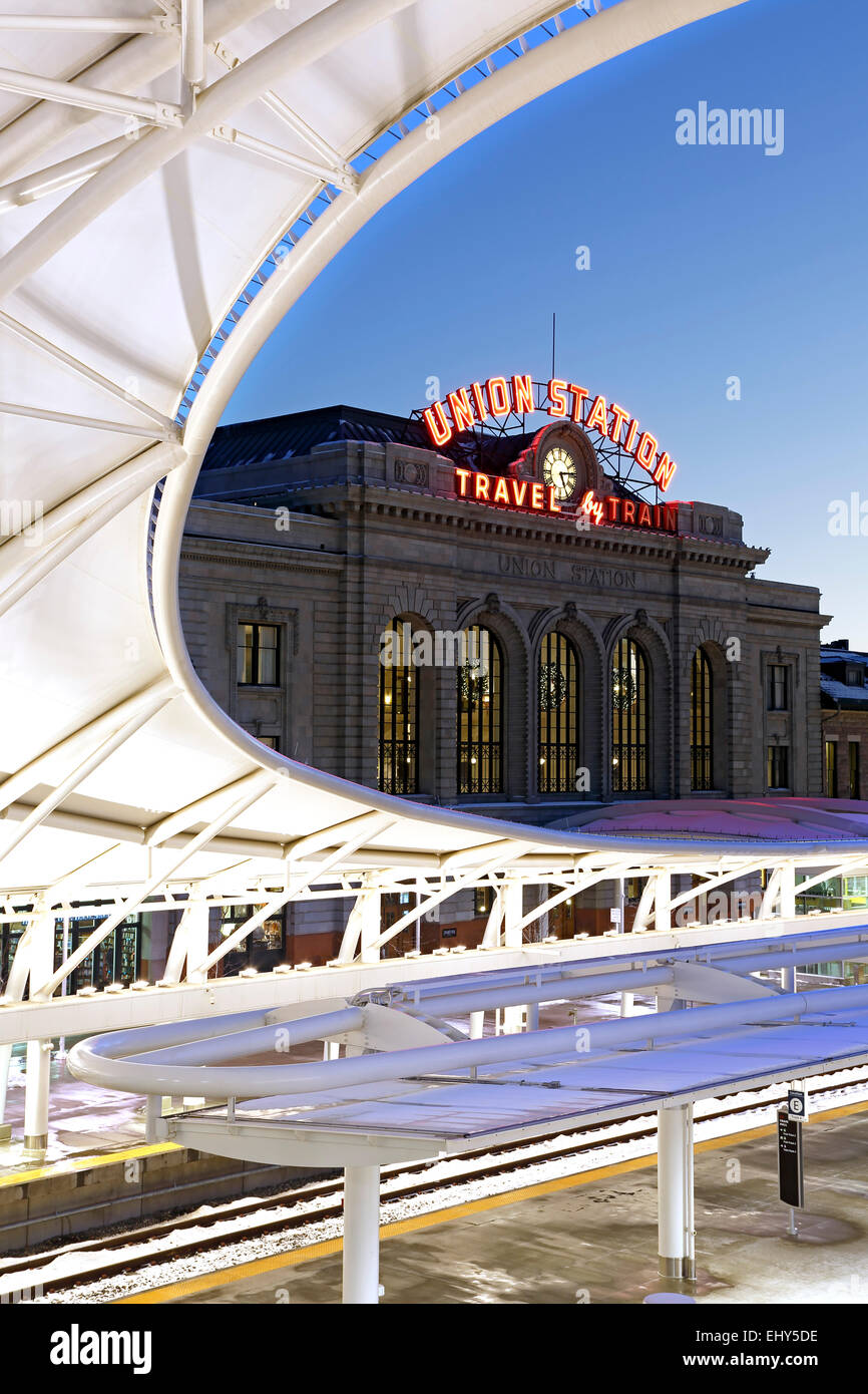 La Union Station, Denver, Colorado, STATI UNITI D'AMERICA Foto Stock