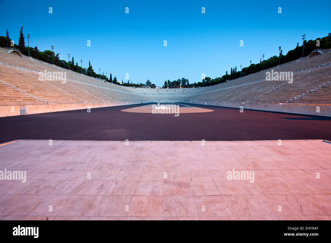 La Panathenaic Stadium di Atene in Grecia. Foto Stock