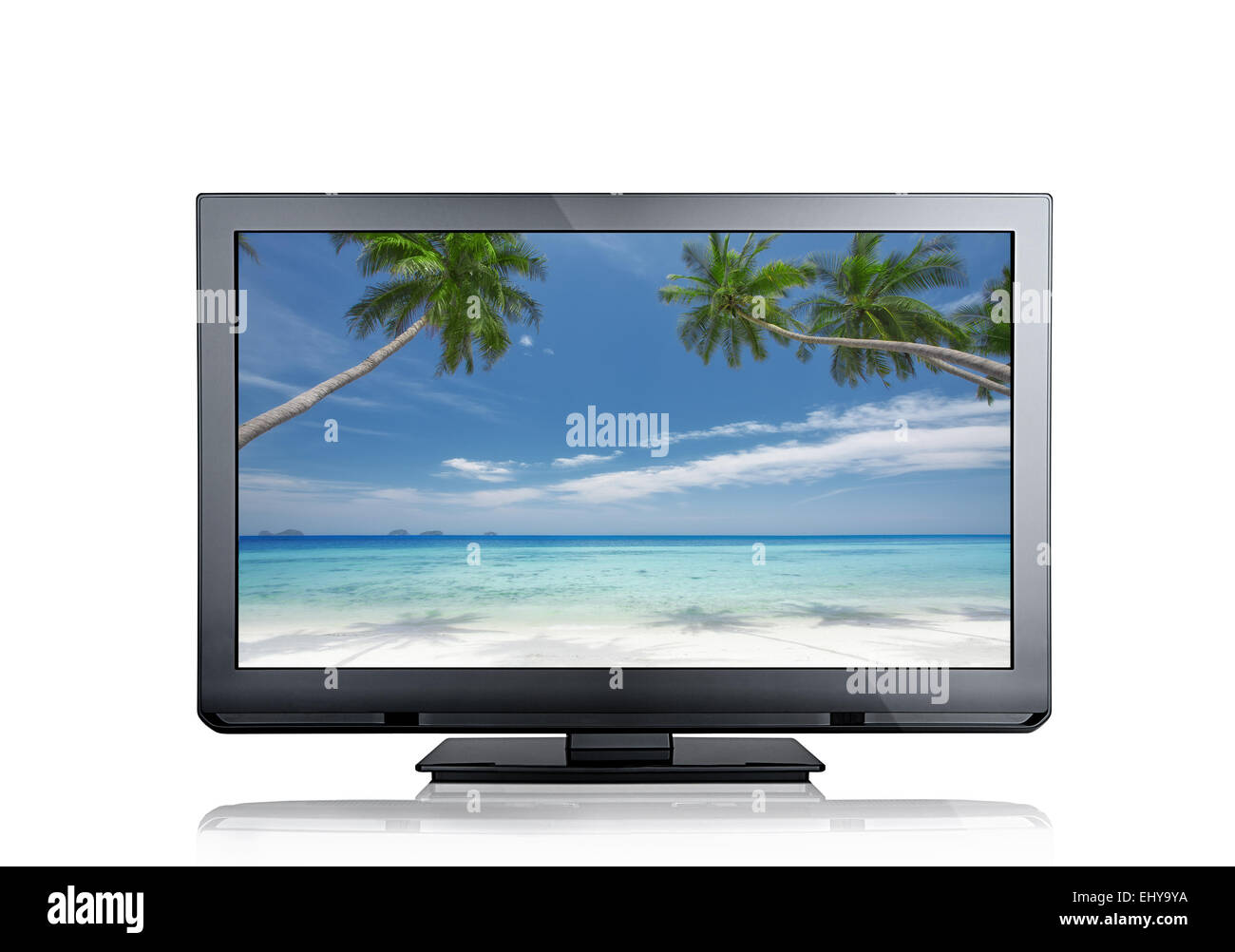 Vista ravvicinata di Nizza tv nero su bianco indietro Foto Stock