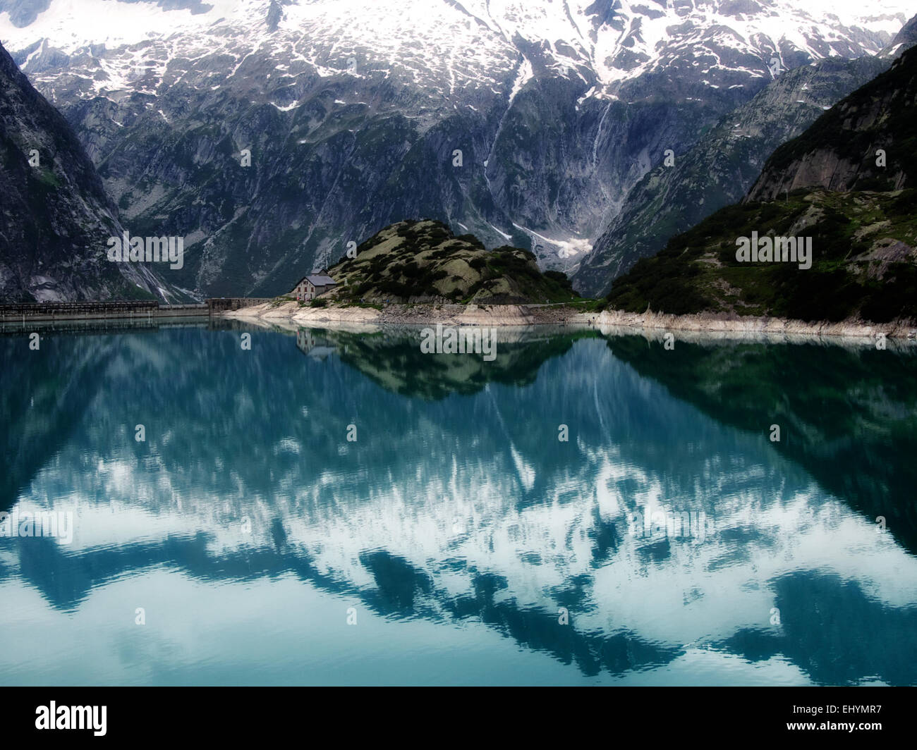 Il lago di Gelmer, Svizzera Foto Stock
