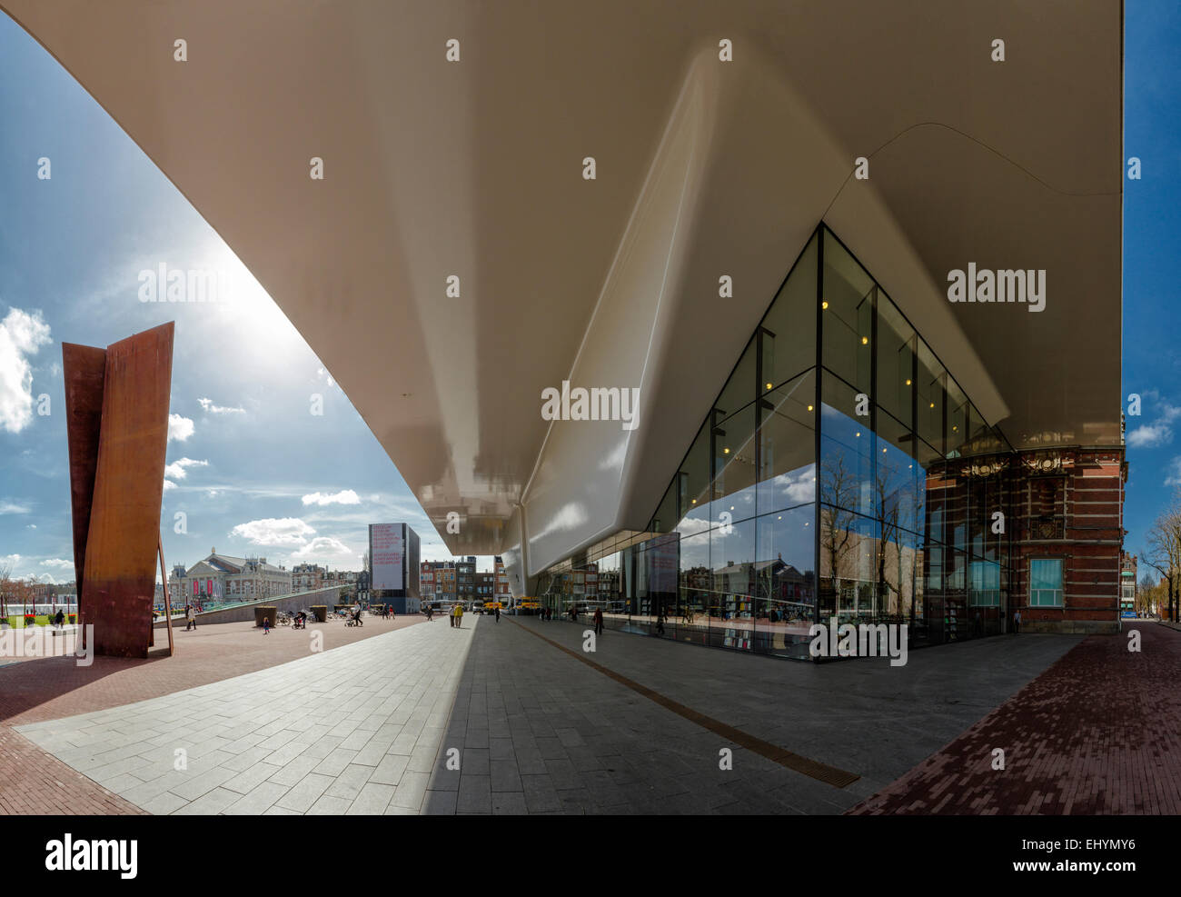 Paesi Bassi, Olanda, Europa Amsterdam Museum Square, il Museo Stedelijk, città, villaggio, molla, Foto Stock