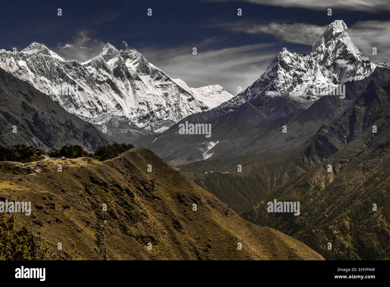 Himalaya mountain range, Nepal Foto Stock