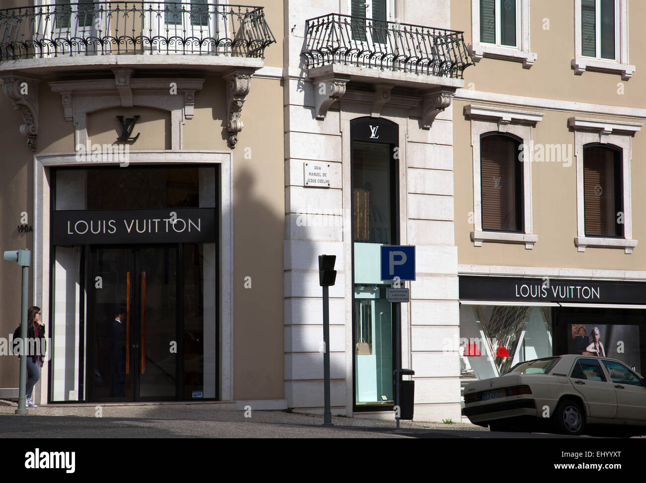 Louis Vuitton Store su Av. Liberdade Lisbona - Portogallo Foto Stock