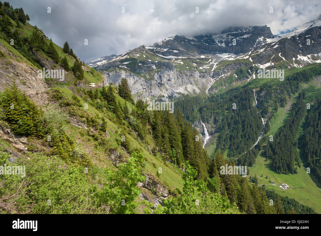 Klausen pass, Svizzera, Europa, Canton Uri, mountain pass Foto Stock