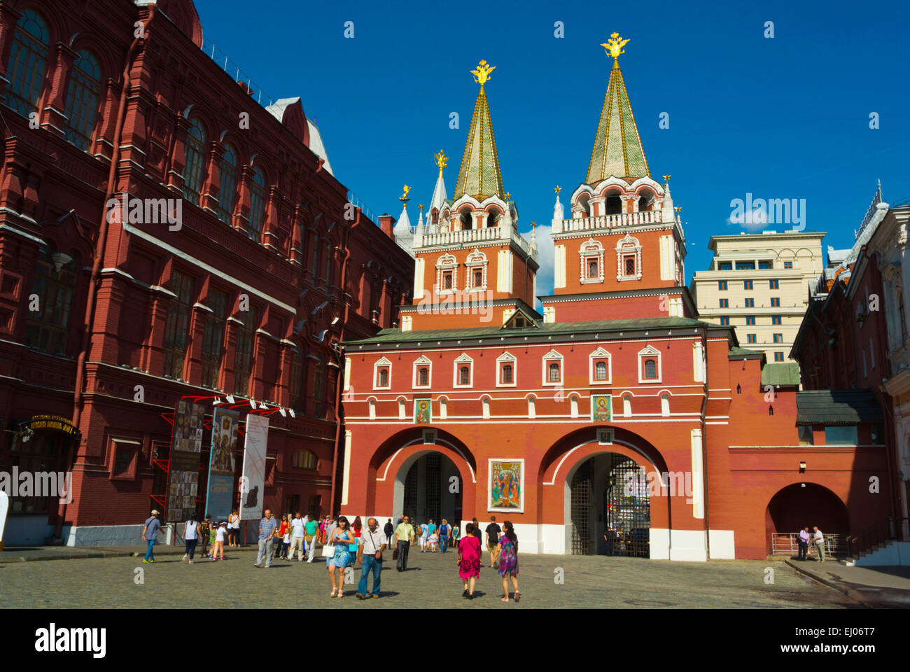 La risurrezione porta, Red Square, Central Moscow, Russia, Europa Foto Stock