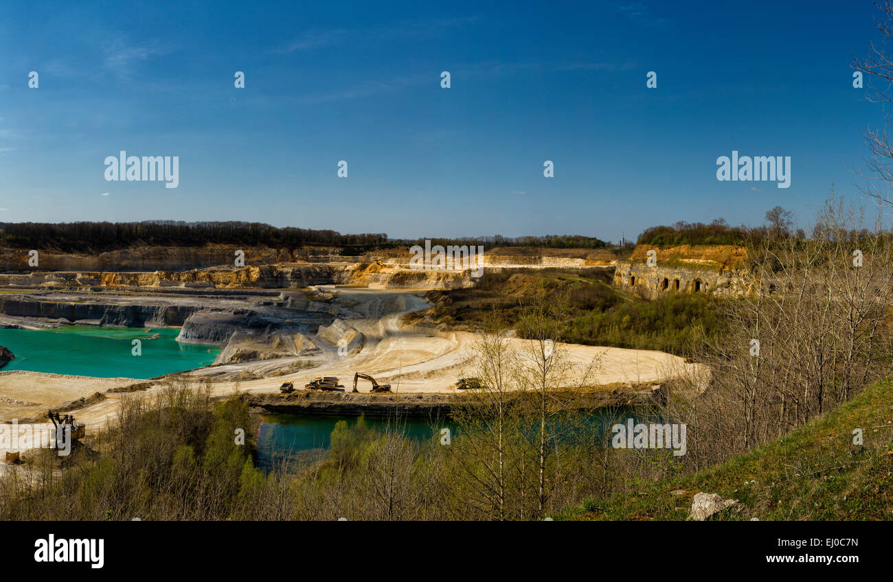 Maastricht, Paesi Bassi, Olanda, Europa, paesaggio, Marl, cava, Lichtenberg, Foto Stock