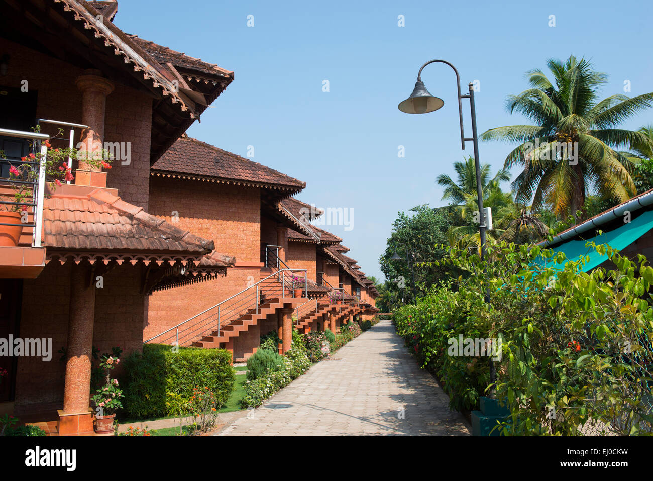 Il Eastend Il Lakesong Resort di Kumarakom Kerala, India Foto Stock