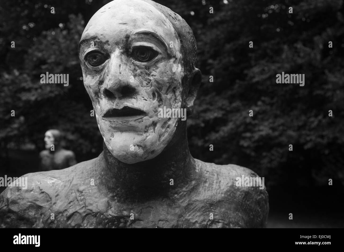 Sculture di Elisabeth Frink a Yorkshire Sculpture Park Foto Stock