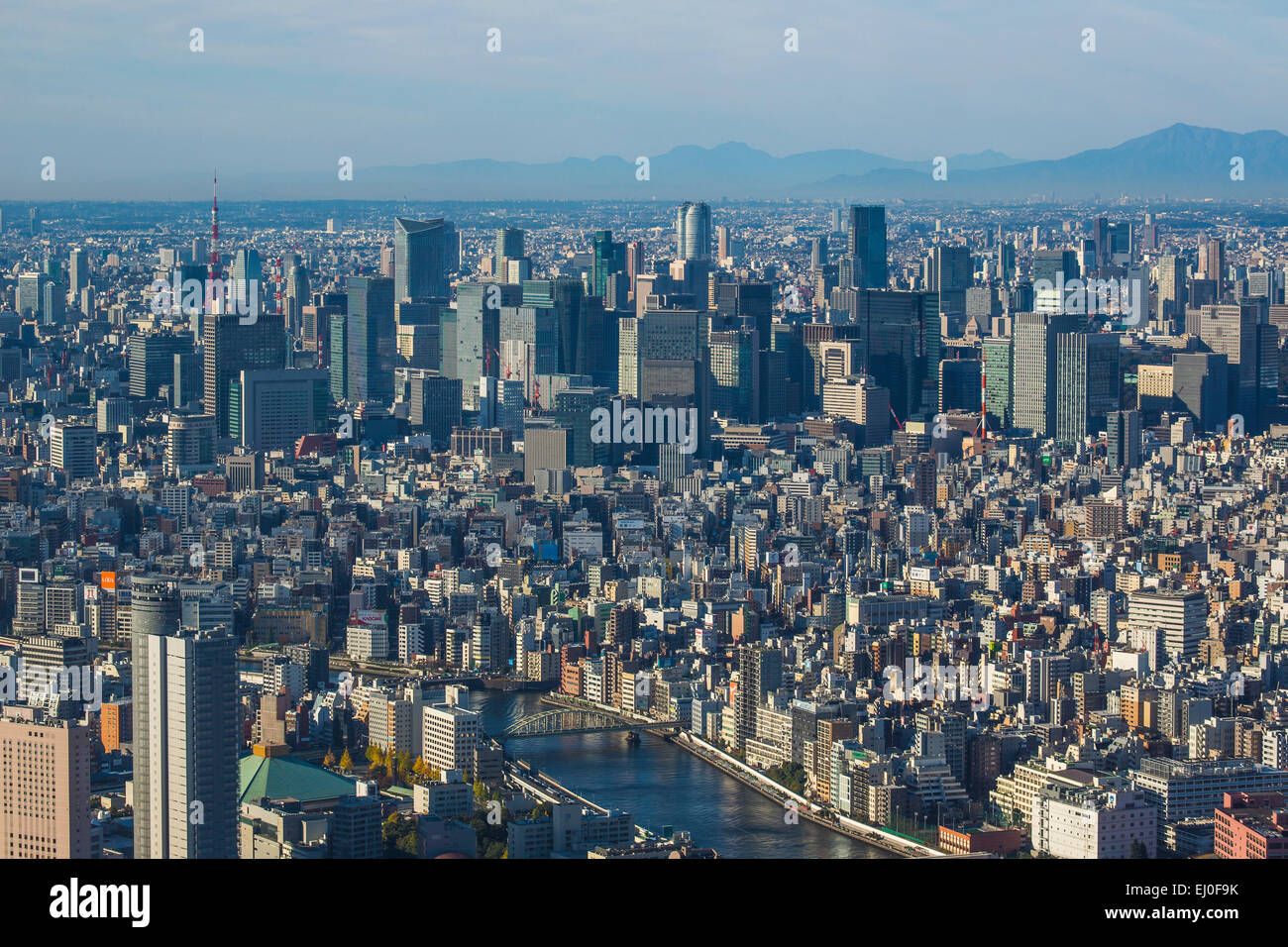 Central City, Giappone, Asia, Kanto, Tokyo, antenna, architettura, downtown, marunouchi, metropoli, nessun popolo, panorama, skyline, s Foto Stock