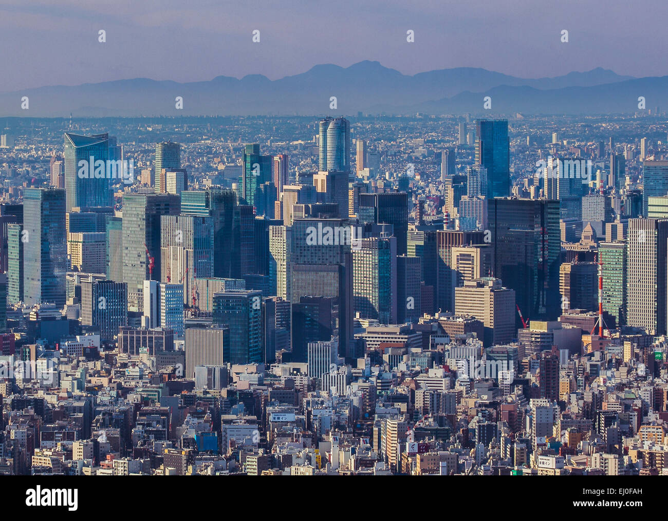Il centro di Tokyo, Giappone, Asia, Kanto, Otemachi, Tokyo, Città, antenna, architettura, downtown, caduta, marunouchi, skyline, viaggi Foto Stock