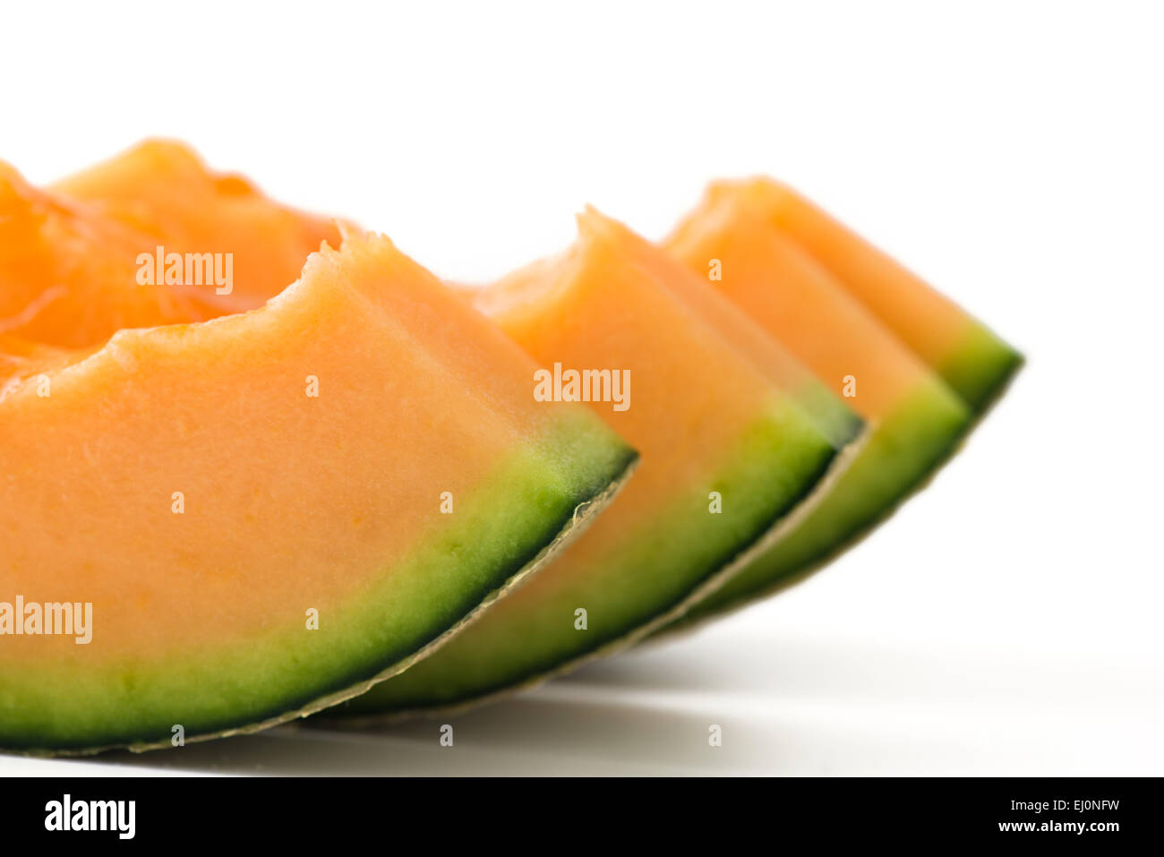 Melone fette di melone Foto Stock