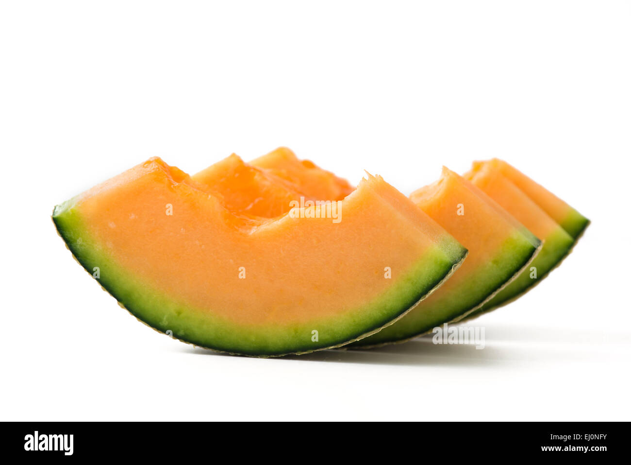 Melone fette di melone Foto Stock